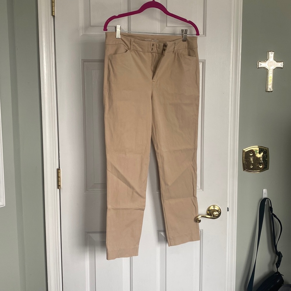 old navy high rise pixie cut work slacks